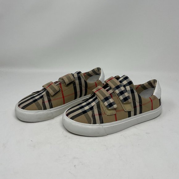 Burberry Shoes Burberry Markham Check Gripstrap Sneaker Poshmark